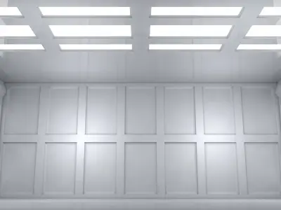 Sci Fi Room Low-poly 3D model