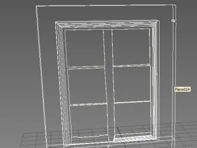 Window 1 stone Low-poly 3D model