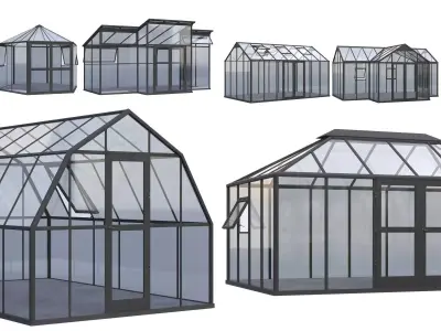 Winter Garden Set 3D Model Pack