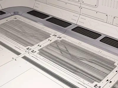 Sci Fi Corridor 03 3D model