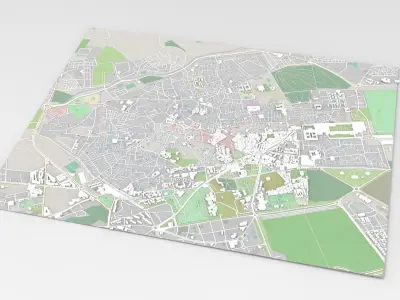 Cityscape Marrakesh Morocco 3D model