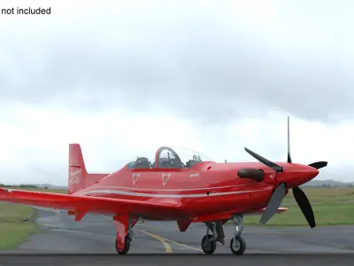  Training Aircraft Pilatus PC-21 Red 