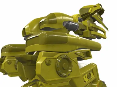 Battle mech robot ord 9Y 3D model