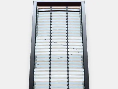 MALM Bed frame high 88 Low-poly 3D model