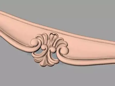 Door flower relief model STL format for CNC carving E468 3D model