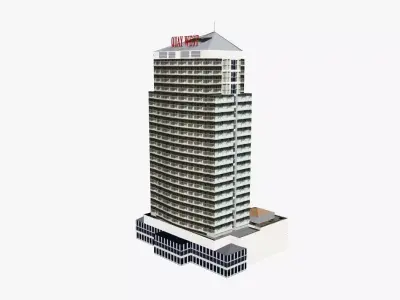 Quay West Apartment Low-poly 3D model