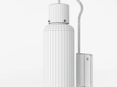 Bidone Wall Lamp 3D model
