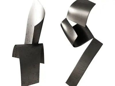 288 interior sculptures 07 metal wall sculptures P03 3D model