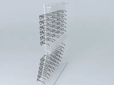 Exhibitor for glasses Free 3D model
