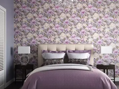 Lilac Garden Wallpaper Texture Texture