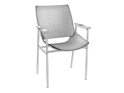 Shell Square Armchair 3D model