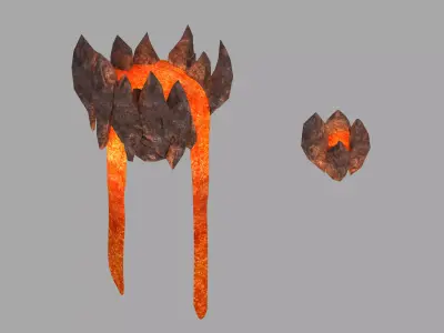 Lava Hell - Magma Pots 3D model