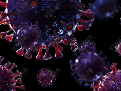 Coronavirus SARS-CoV-2 - Violet -SCENE Low-poly 3D model