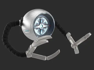 Droid avengers watch Low-poly 3D model