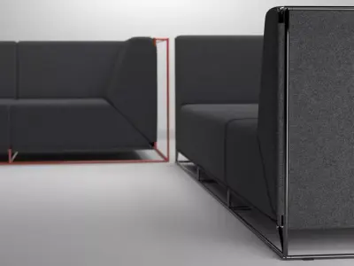 Floating Sofa 3D model