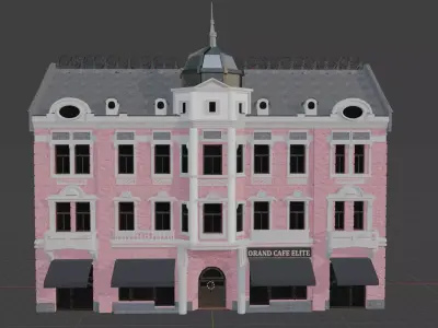 Czell Palace - Historic Landmark from Brasov 3D model