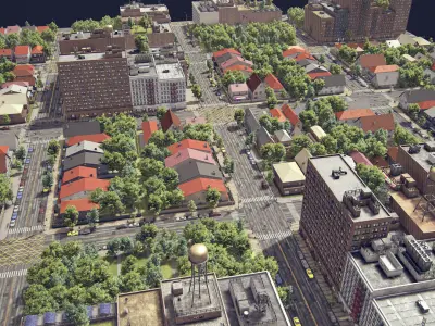 Realistic Realistic Unity City 4 Low-poly 3D model