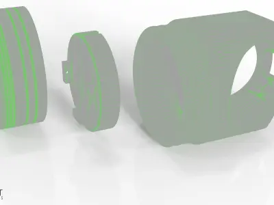 Lantern Corps LED rings Set All 9  3D print model