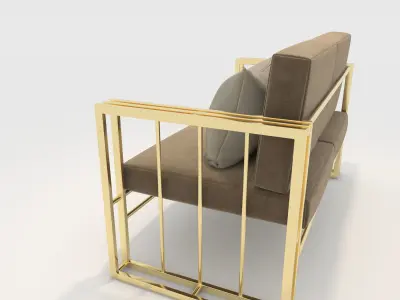 Sofa 2 Seater 19 3D model
