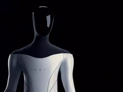 Tesla Bot High Quality Faithful 3D model - Blender Eevee Rigged Low-poly 3D model