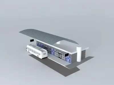 BRT Terminal Free 3D model
