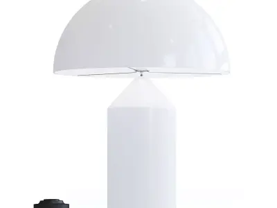 White Table Lamp 3D model