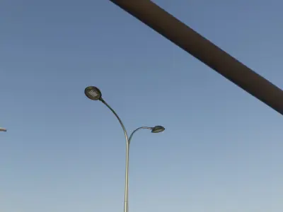 Street Light 15 version 10 6m with pole 4 Low-poly 3D model