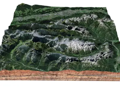 Naturpark Karwendel Austria 3D model