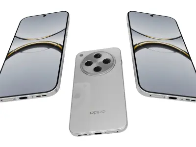 Oppo Find X8 Floating Light White 3D model