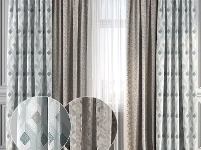 Curtain Set 146 3D model