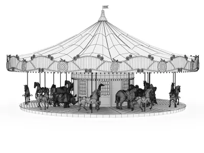 Carousel 3D model