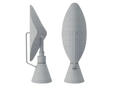 Mid-Century Modern Table Lamp 3D model