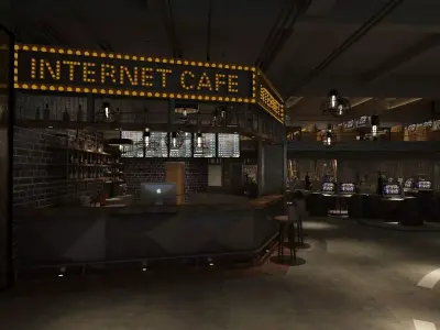 Internet Cafe 3D model