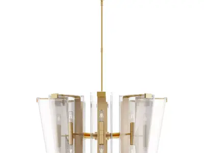 Alpine Medium Chandelier By AERIN 3D model