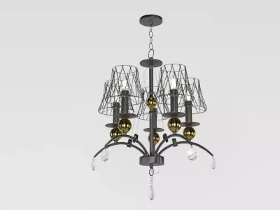 Lussole lgo arivaca chandelier 3D model