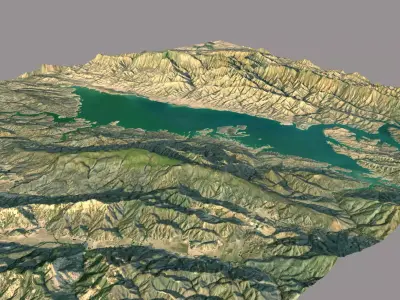 Landscape 3D Model Low-poly 3D model Low-poly 3D model