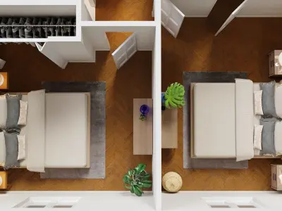 3D Floor Plan 01 3D model