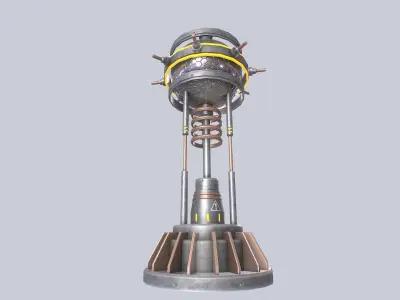 Nuclear reactor Low-poly 3D model get