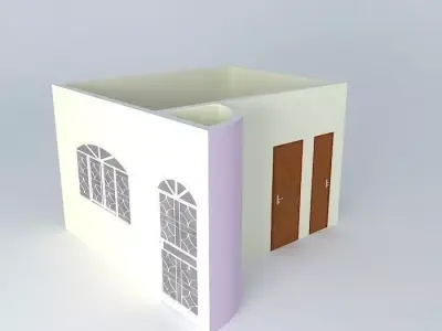 regiorkut house with doors and windows Free 3D model
