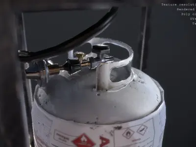 BBQ Grill  Low-poly 3D model