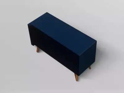 Modern Mid-Century Sideboard Cabinet 3D model