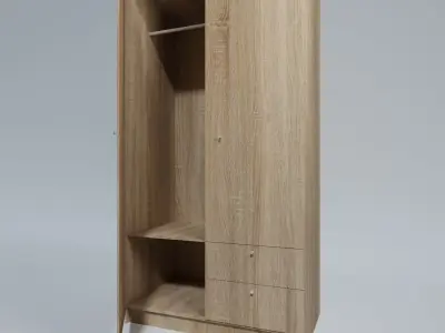 Wardrope IKEA VILHATTEN 3D model