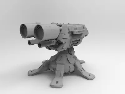 sci-fi weapon 5 3D print model