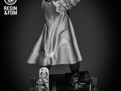 Wicked Movies Dr Emmett Brown Sculpture 3D print model