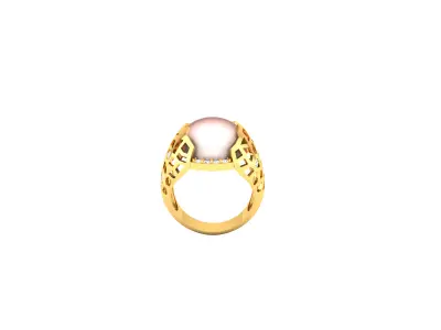 Women Ring  Render 3dm STL OBJ FBX Details 3D print model 183