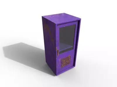 Old Modern Furniture 3D Model Terror Low-poly 3D model 12