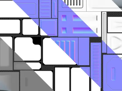 Sci-Fi Decal Set - Seams and Panels Texture