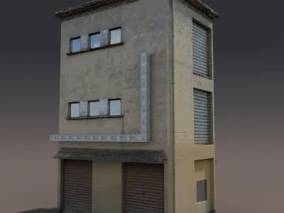 Apartment House 90 Low-poly 3D model