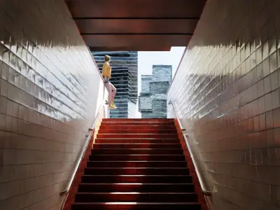 street underground entrance made in blender 3D model