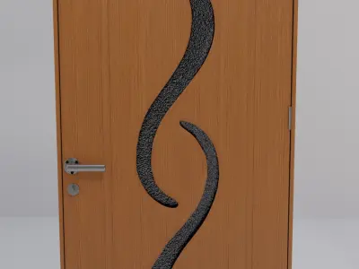 Room Door 3D model buy
